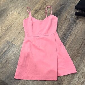 French Connection Pink Spaghetti-Strap Mini Dress